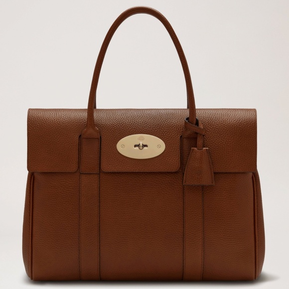 Mulberry 'Bayswater' in Oak Brown Classic Leather Tote  - MSRP $1495 - NWT - Picture 1 of 7